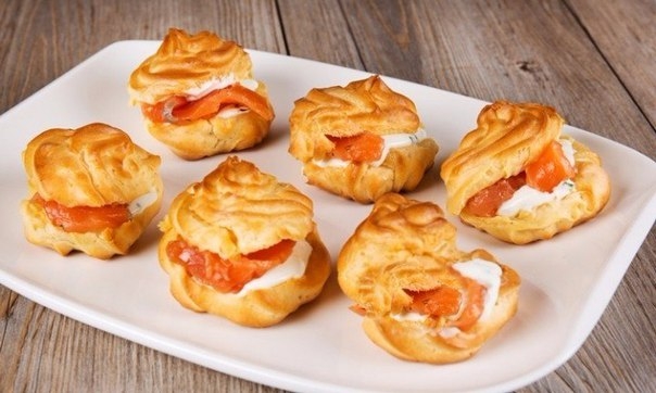 Лососевые профитроли