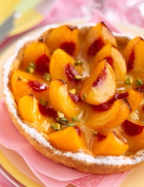 Творожно-персиковый торт