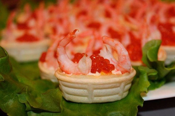 Тарталетки с крабовым мясом