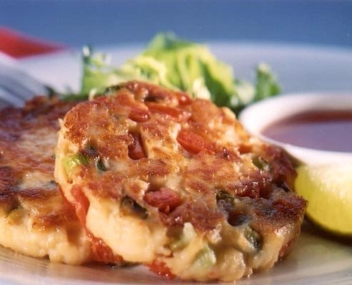 Оладьи из горбуши