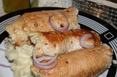 Рулетики из индейки с сыром