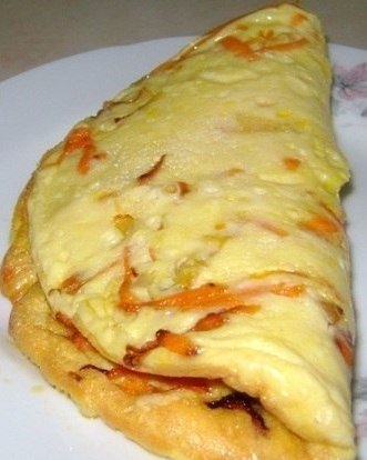 Омлет морковный