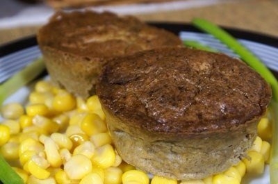 Куриный печеночный паштет с зеленым горошком