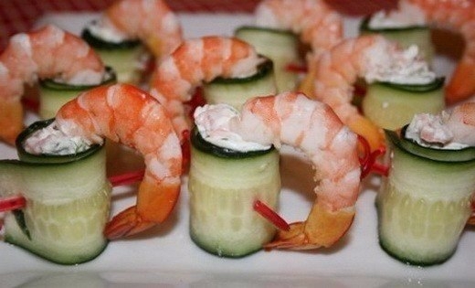 Огуречные роллы c креветками
