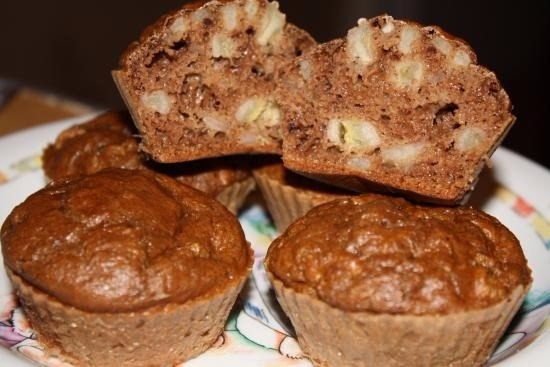 Шоколадно-банановый кекс