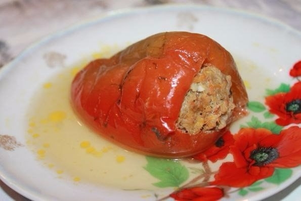 Фаршированные перцы без риса