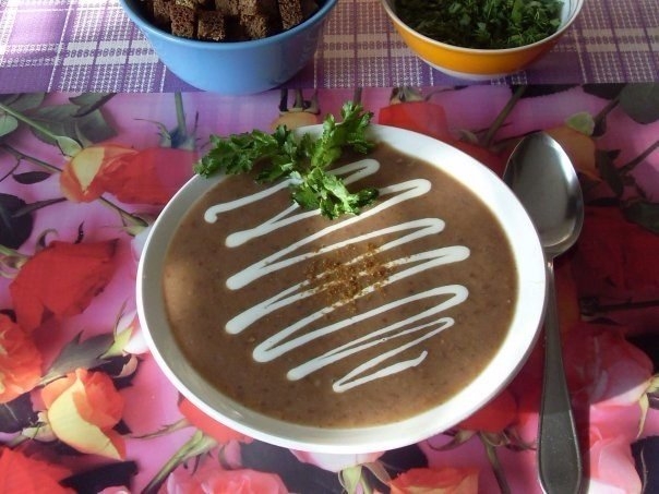 Суп-пюре из фасоли