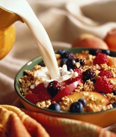 Мюсли , завтрак для набора массы