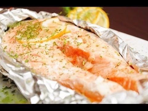 Отварная рыба с цедрой (в рукаве)