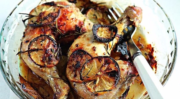 Куриные окорочка в лимонном соусе