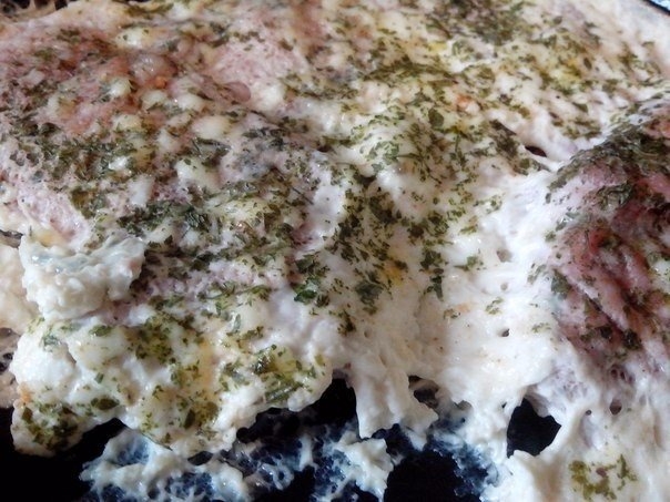 Свинина, запеченная в омлете