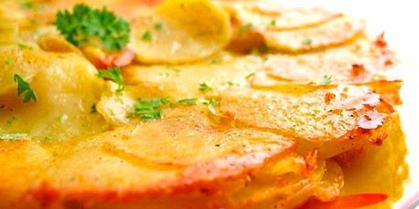 Картофельный пирог с грибами