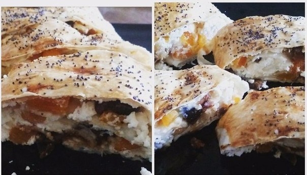Отличный рулет с полезными сухофруктами! Удобно брать с собой в дорогу!
