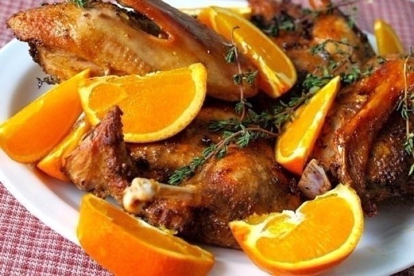 Пикантная курочка с ароматным апельсинчиком! Угостите друзей вкусненьким!