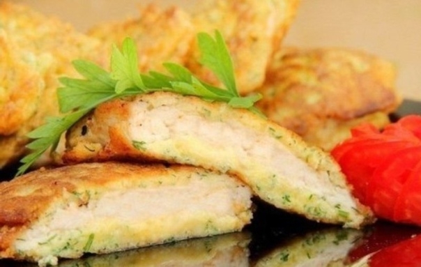 Куриные отбивные с сыром