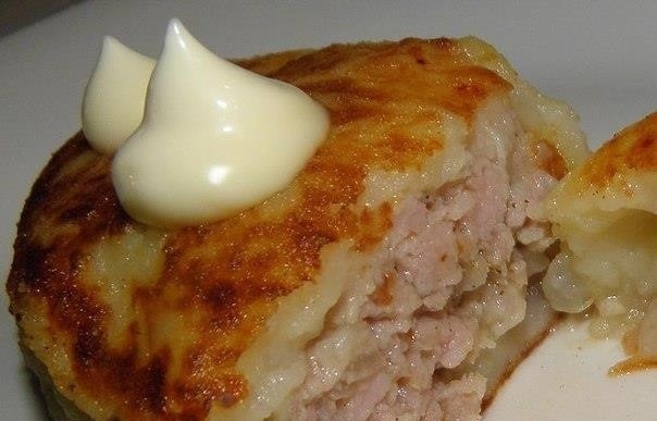 Колдуны картофельные с мясом