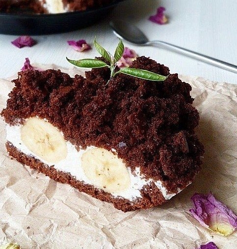 Пышный тортик, просто таки воздушный! А какой вкусненький!
