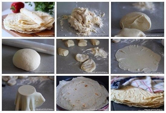 В наш магазинчик не возят лаваш, делаю его сама дома. А что, так даже вкуснее!