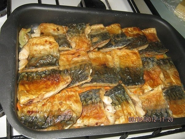 Обалденная скумбрия, запеченная в духовке!