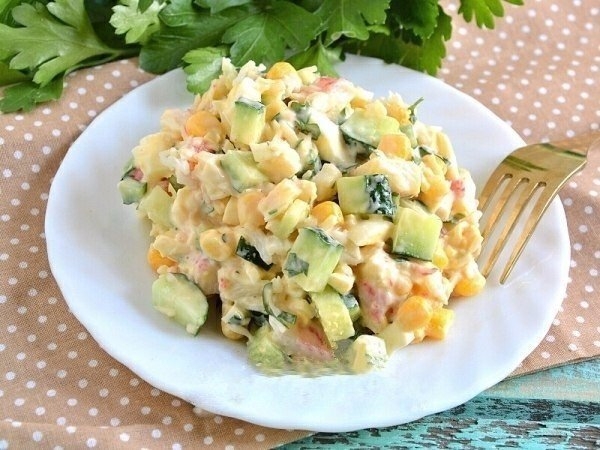 Подружка подсказала рецепт салата. Очень вкусно получилось, попробуете?