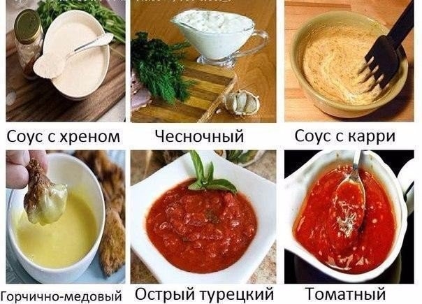 Надоело приправлять мясо кетчупом+майонезом+горчицей???Тогда читаем 6 супер вкусных соусов к мясным 