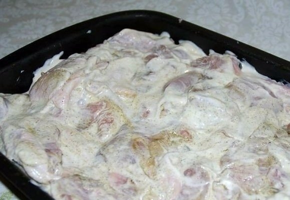 Курица, запеченная с гречкой