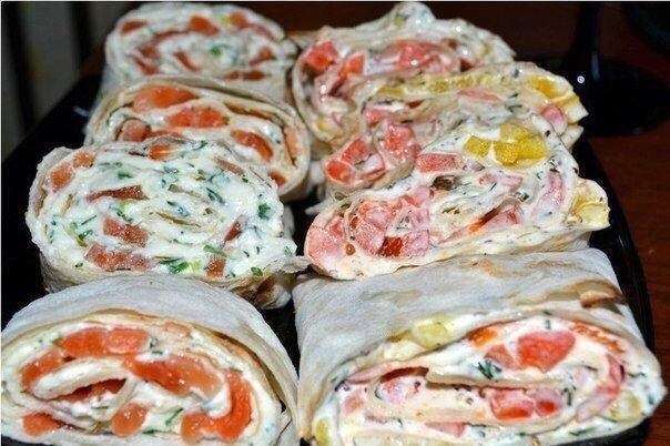 Закуски из лаваша. 13 вариантов