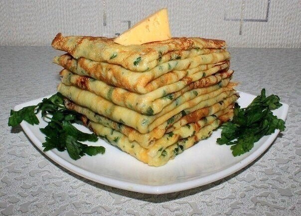 СЫРНЫЕ БЛИНЧИКИ НА ЗАВТРАК