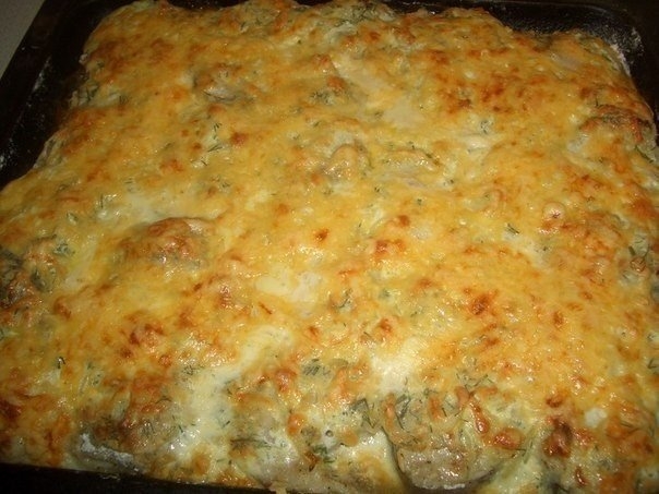 Рыба, запеченная в сметане